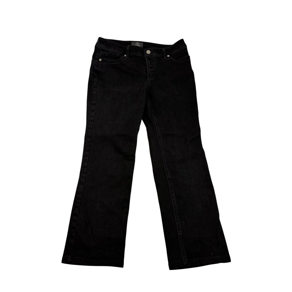 Chicos So Lifting So‎ Slimming Black Straight Leg Jeans Size 0.5 Short Petite